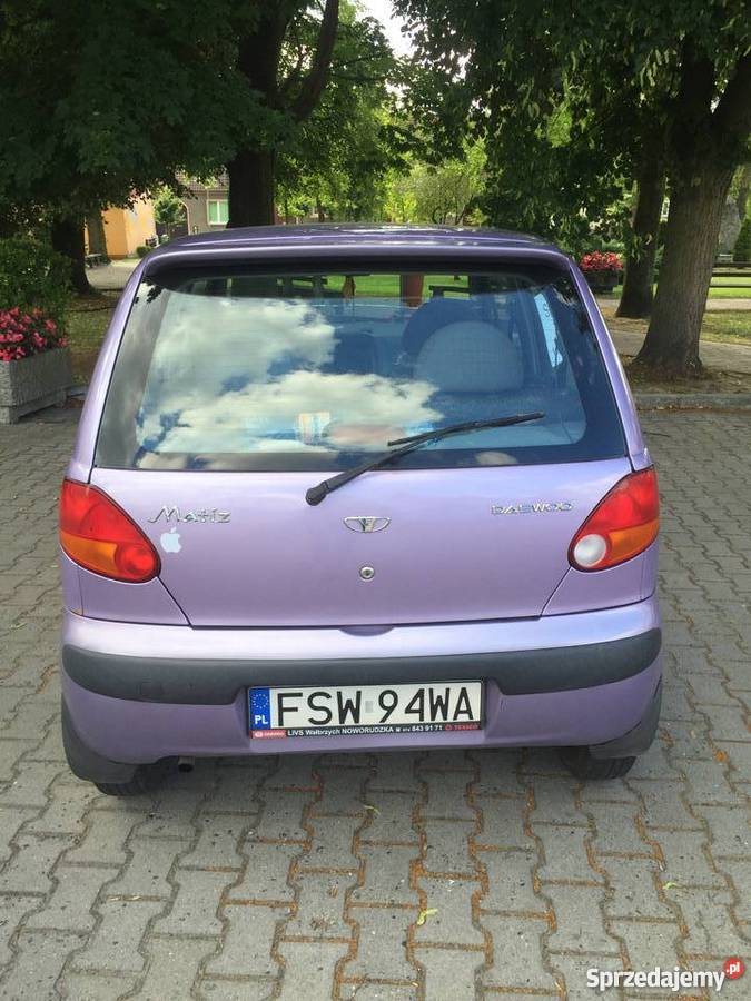 Daewoo Matiz kolor różowyfioletowy do negocjacji wspomaganie kierownicy Babimost