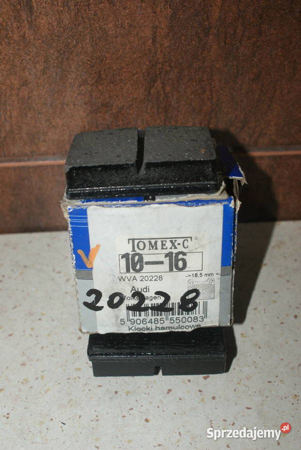 1016 TOMEX brakes KLOCKI HAMULC VW GOLF I 7483 Pozostałe Białobrzegi