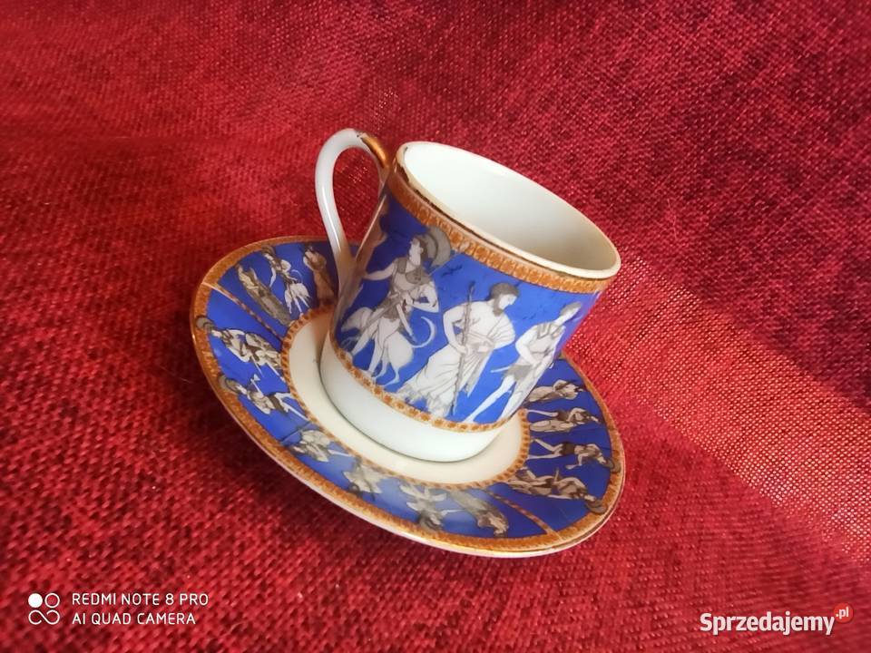 Filiżanka do mocci Royal Sceny antyczne Sygn Gdańsk