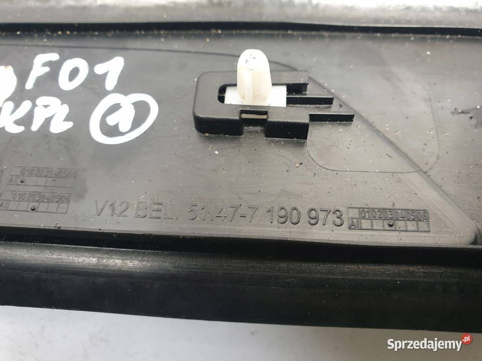 BMW F01 NAKŁADKA PROGOWA LISTWA Podświetlane Kpl Rudka