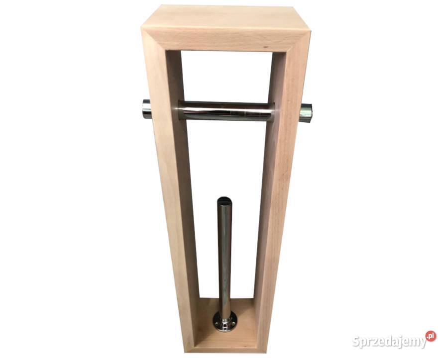 Ekologiczny stojak drewniany na papier toaletowy Dębica