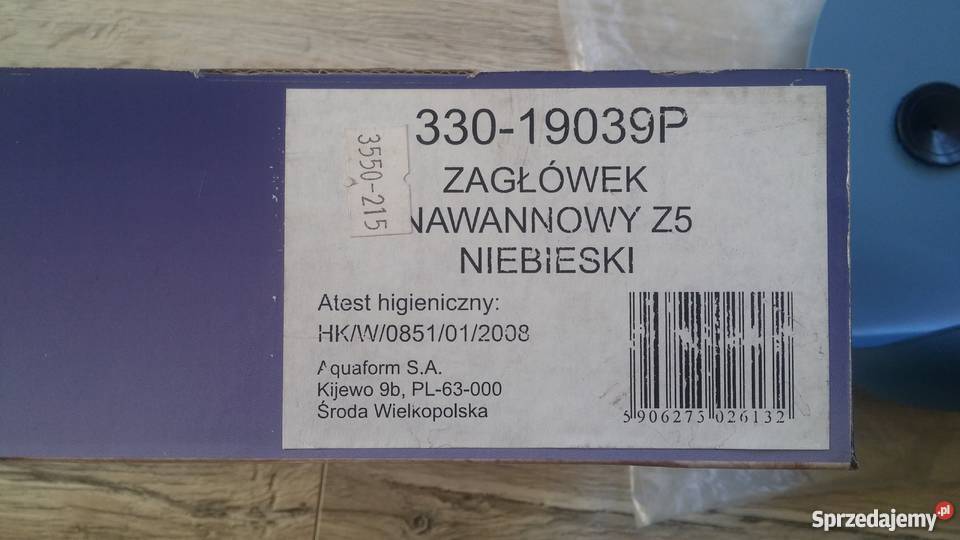 NOWY Zagłówek nawannowy Aquaform Z5 kat 33019039