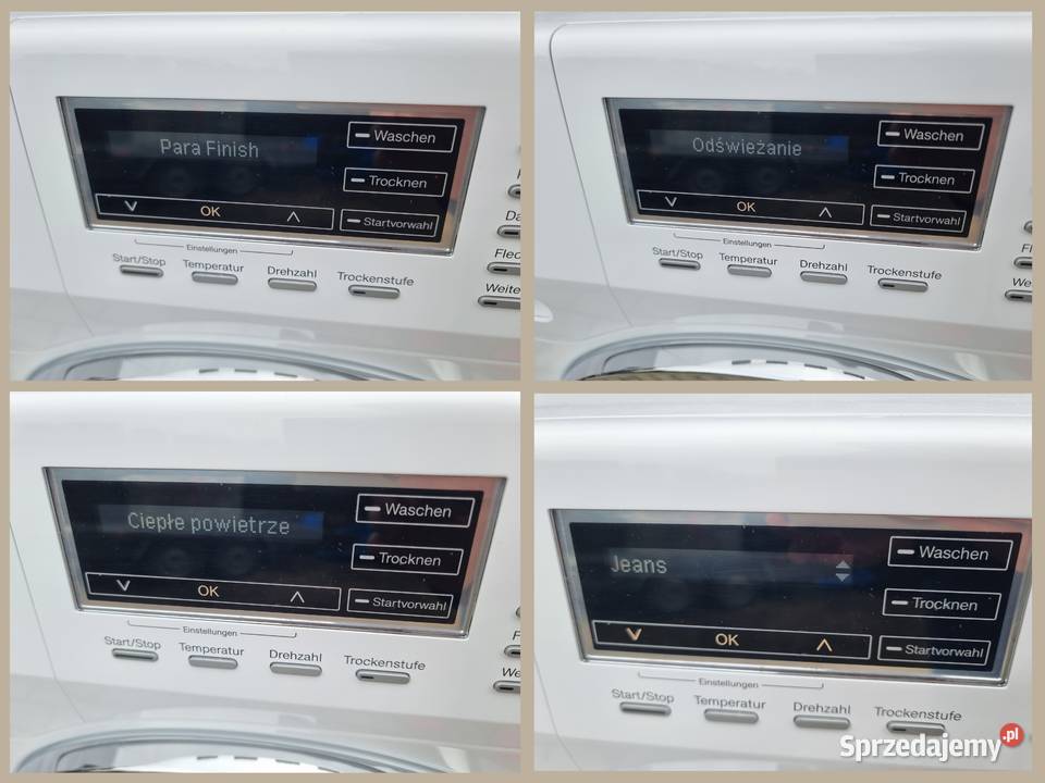 Pralko suszarka Miele WTF 130 WPM 74 menu dolnośląskie