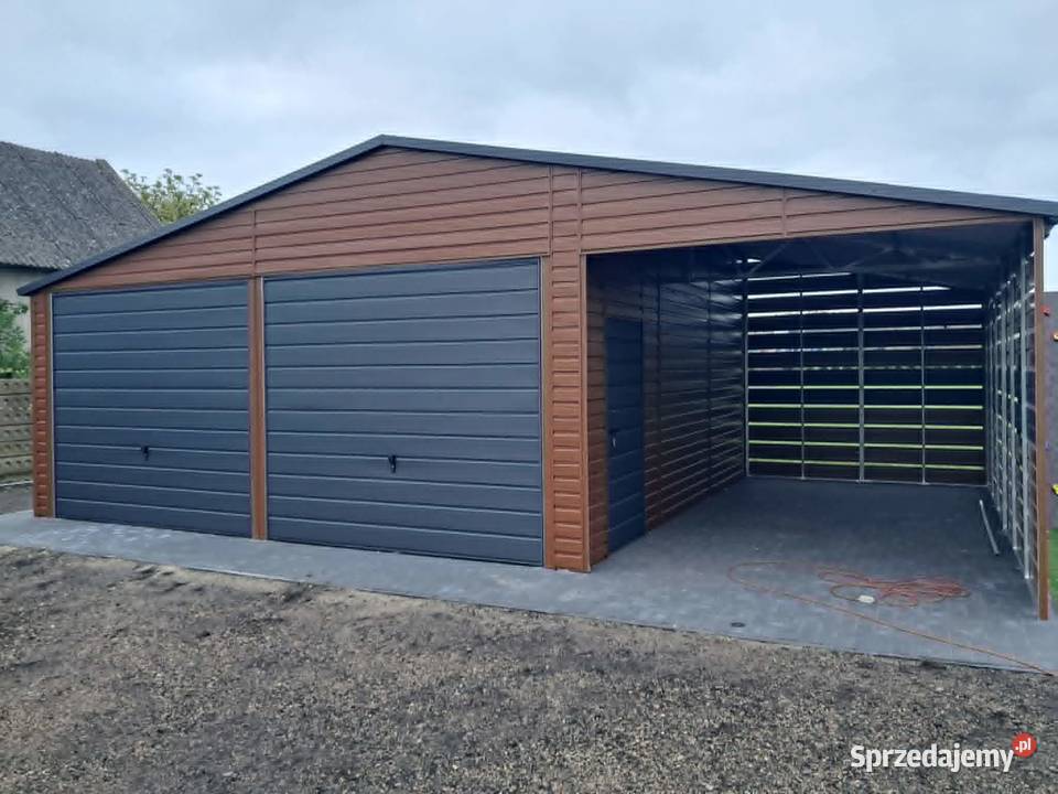 Garaż blaszany wiata 65x63x6 panele obustronne Sprzedaż podkarpackie Rzeszów sprzedam