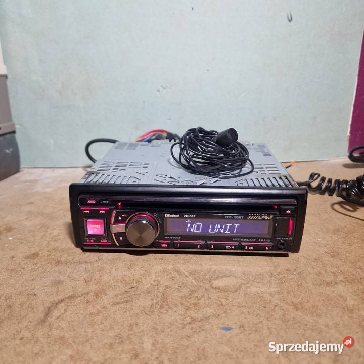 Radio samochodowe Alpine CDE135BT Bluetooth Aux Alpine Radioodtwarzacze Dzierzby Szlacheckie