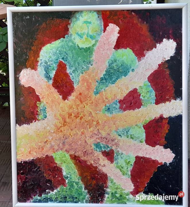 Abstrakcja obraz olejny płótno Iłża sprzedam