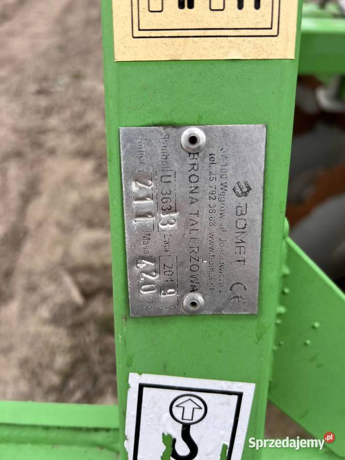 Brona talerzowa bomet 2x9 Sochaczew