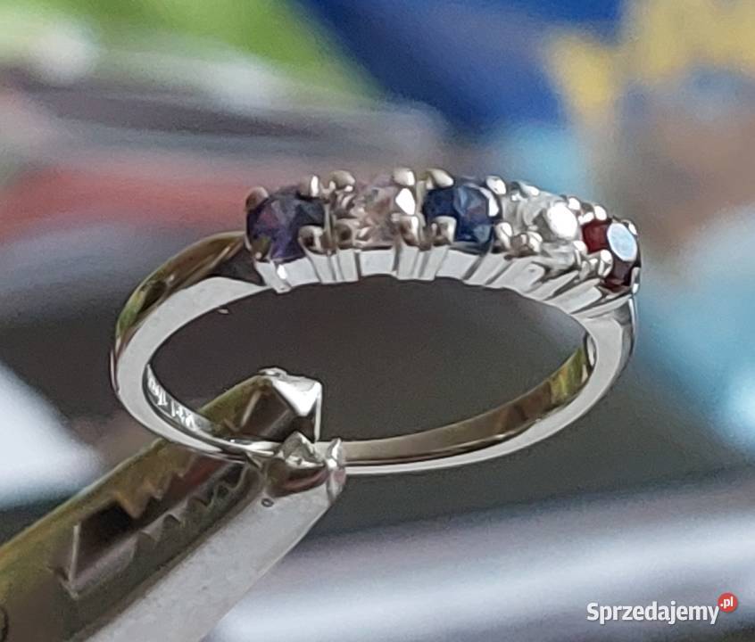 Pierścionek Damski Złoto 585 Tanzanite Szafir mazowieckie Grodzisk Mazowiecki