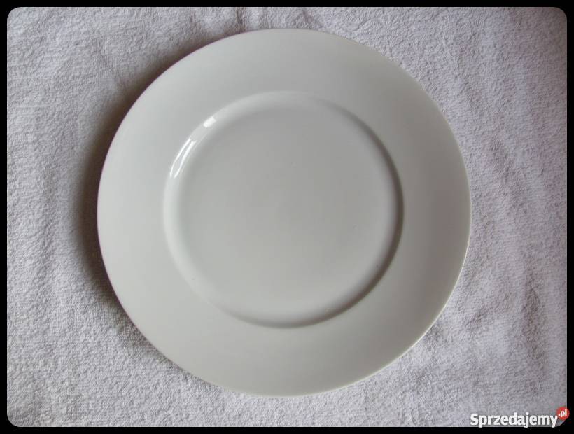 Talerz płaski obiadowy biały SILESIA