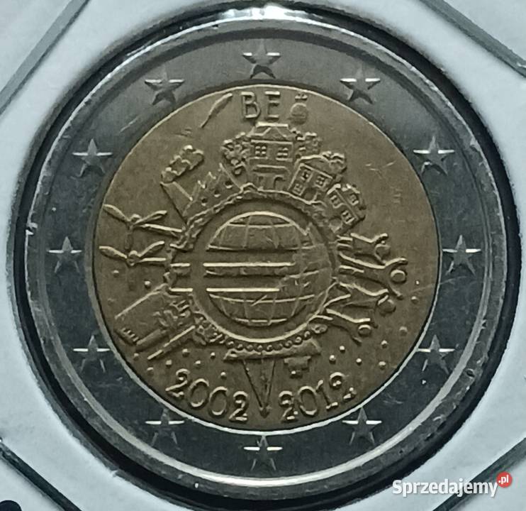 2 Euro Belgia 2012 r 10 Lat Euro Konin
