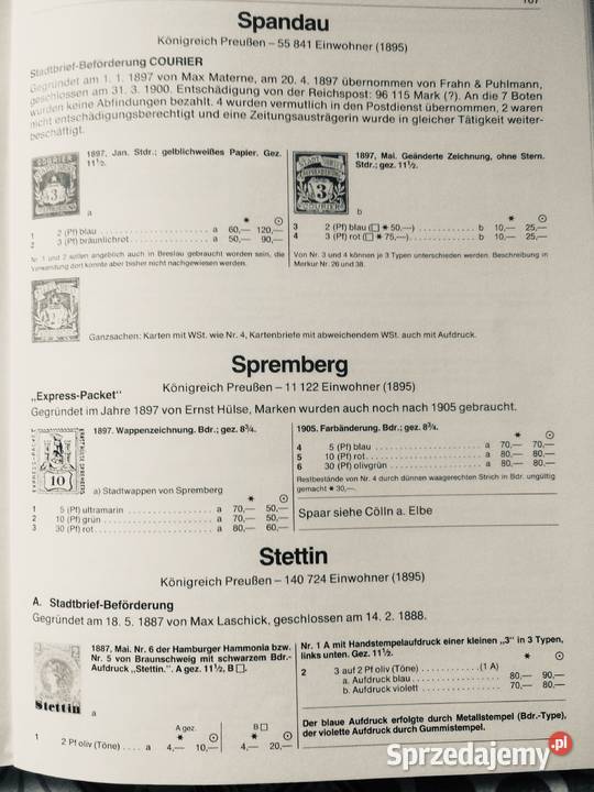 3783 Katalog Niemieckich Prywatnych Znaczków Szczecin sprzedam