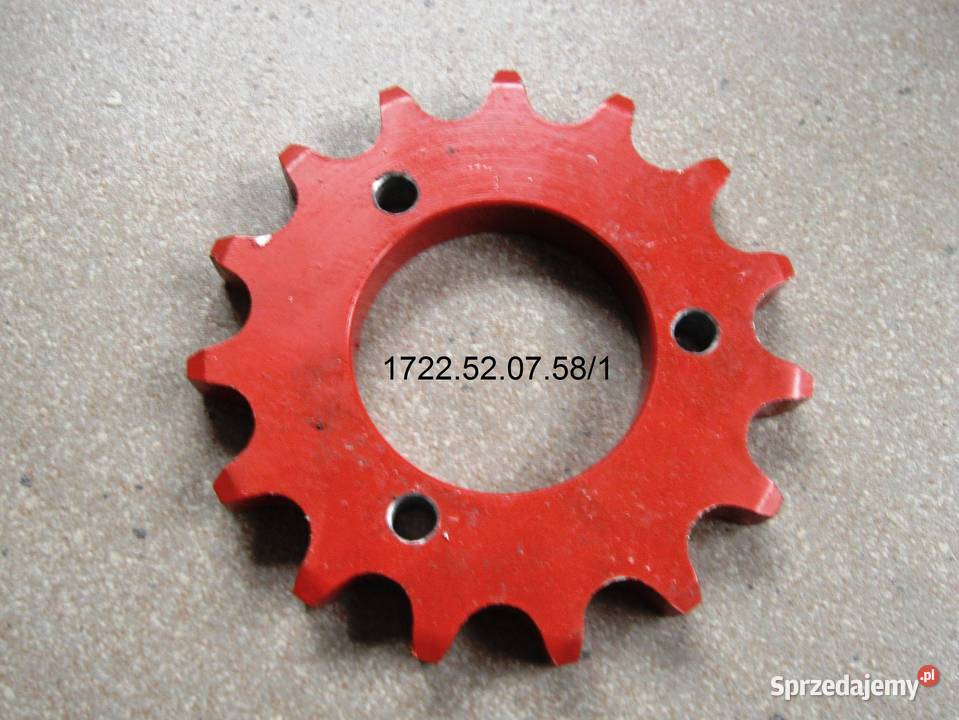 Koło zębate Z15 1 fi 62 mm 3otwory do prasy Czekanów