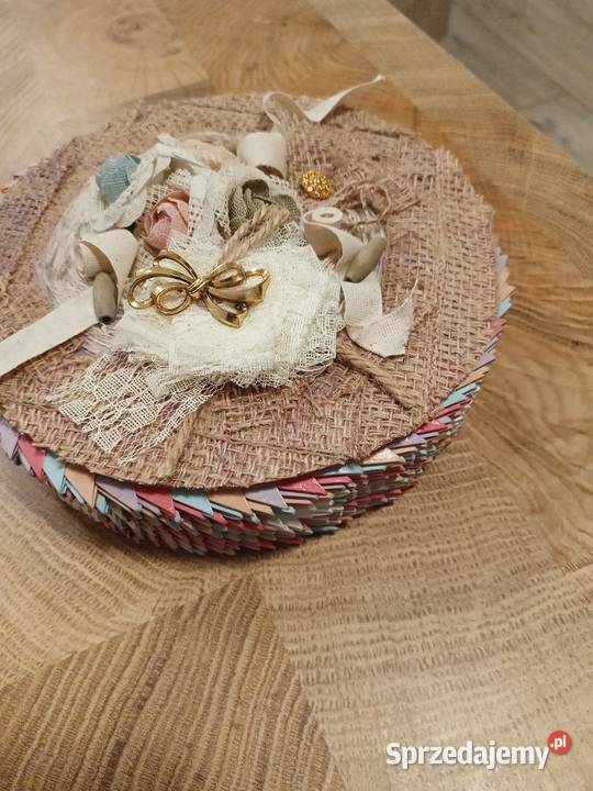 szkatułka origami modułowe rekodzieło