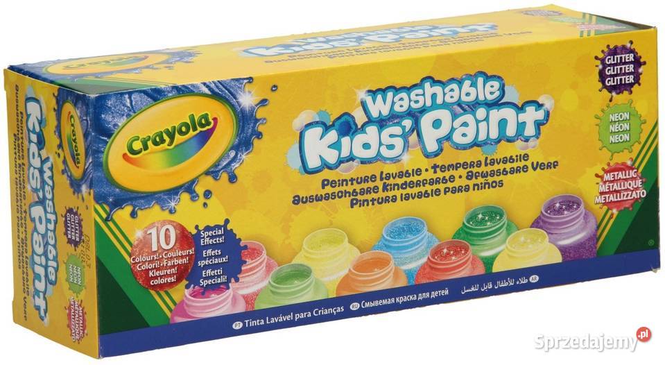Farby Farbki Crayola 10 Kolorów MIX Metaliczne Dla Dziecka Mogilany