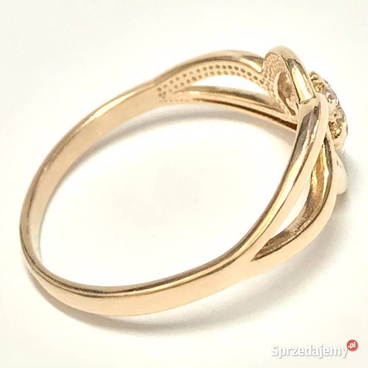 PIERŚCIONEK z RÓŻOWEGO złota 585 14K AŻUROWY r15 złote Warszawa