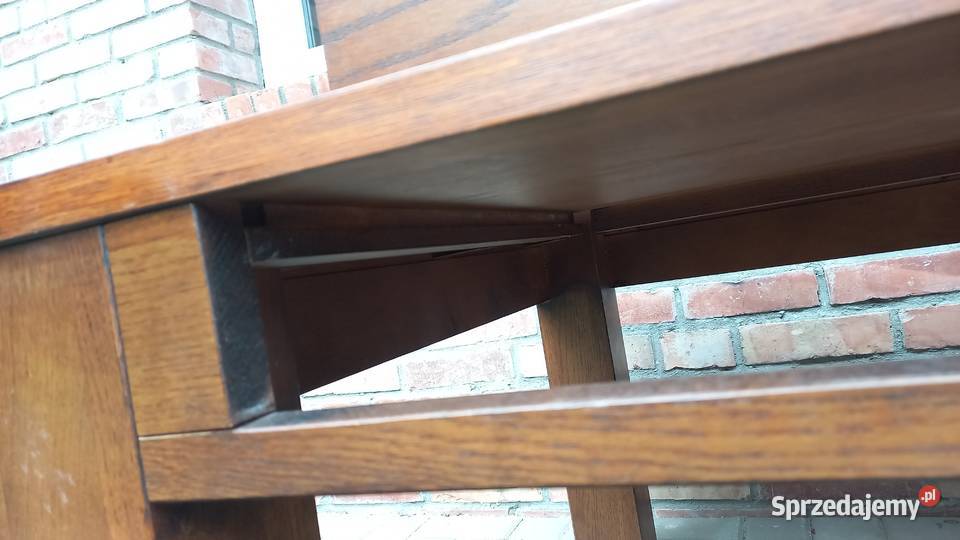 Stolik kawowy drewniany duży Ława z szufladami Meble