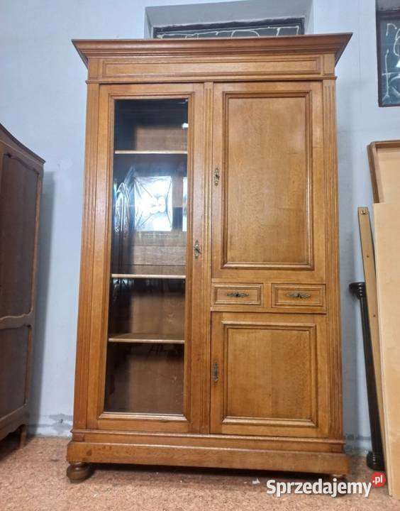 Stara dębowa szafa biblioteczka Szafy i garderoby małopolskie Nowy Sącz
