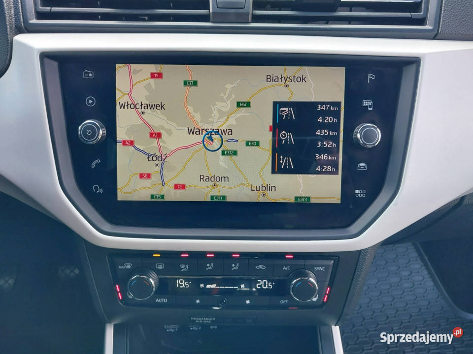 Seat Arona 1819 SALON pierwszy wł biała perła elektryczne lusterka Warszawa