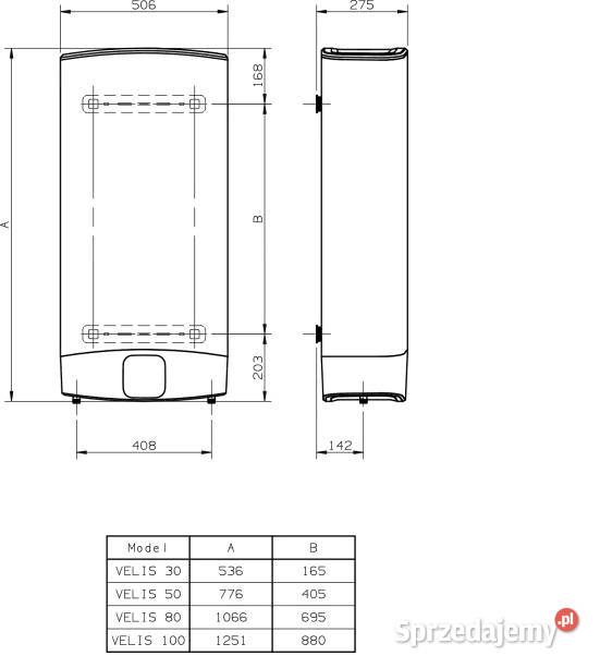 Bojler Ariston Velis WiFi 80 podgrzewacz wody na Kraków