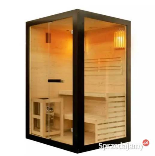 Sauna fińska sucha szklana nowa 2os piec 230V Siedlisko