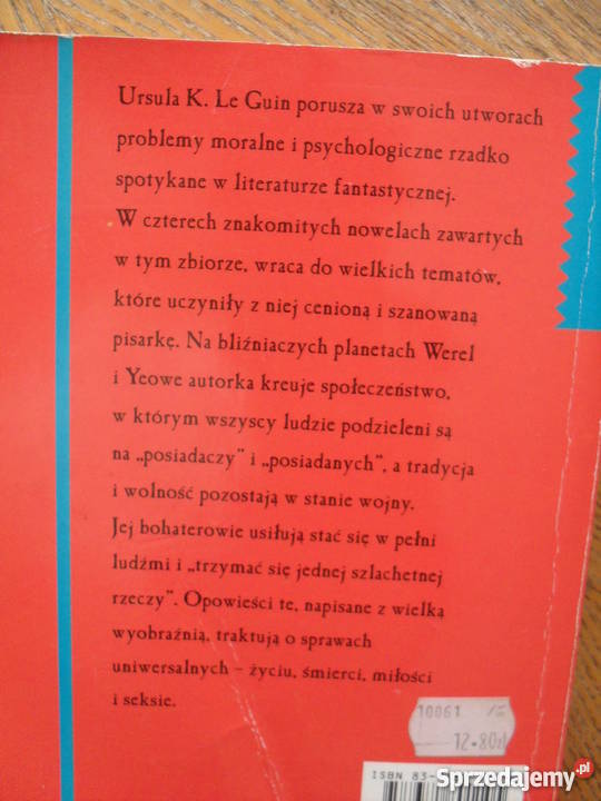 Cztery drogi ku przebaczeniu Ursula K Le Guin Warszawa
