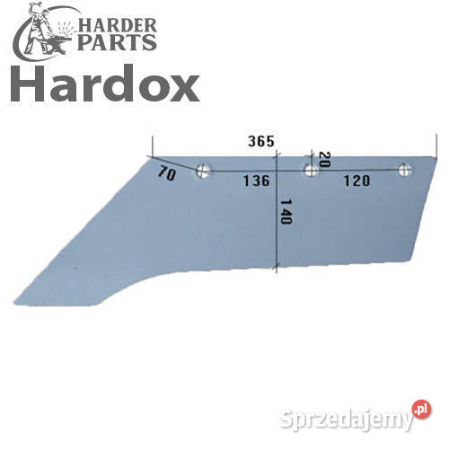 Lemiesz na 300hektarów HARDOX 969105L 181 do Suwałki