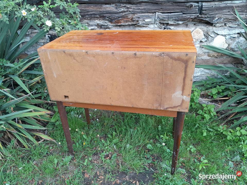 Stary stolik szafka z czasów PRL zabytek retro
