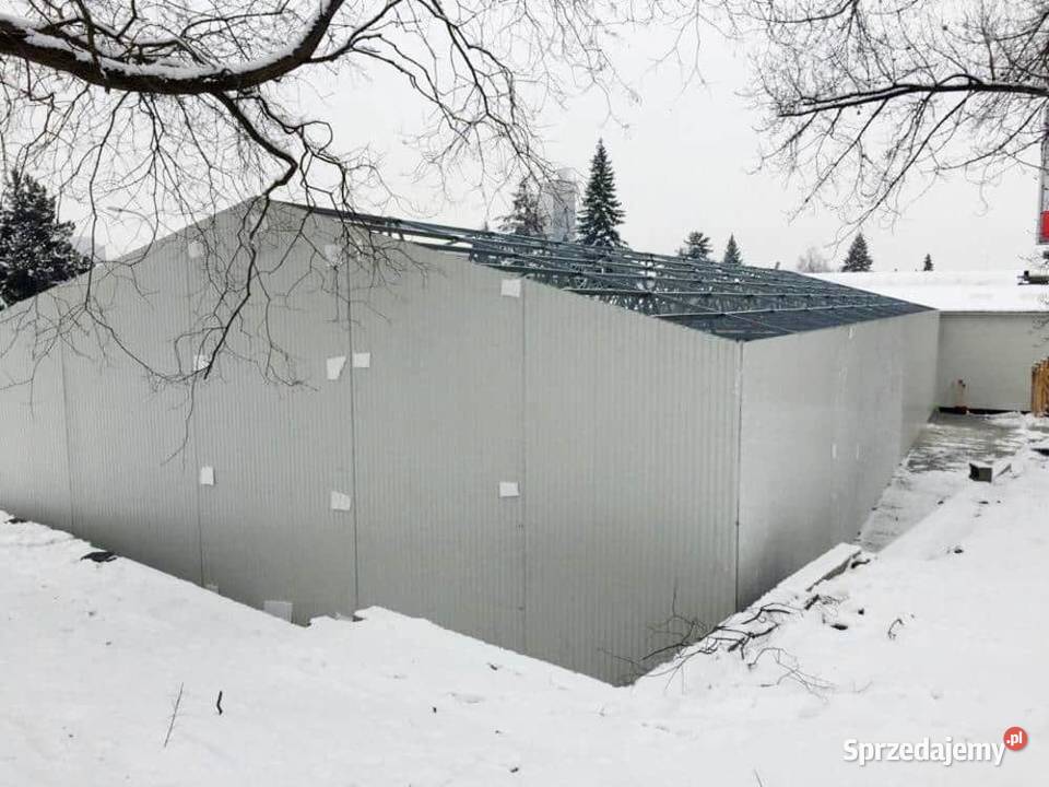 Blaszana montowana hala 1333 m biała małopolskie sprzedam