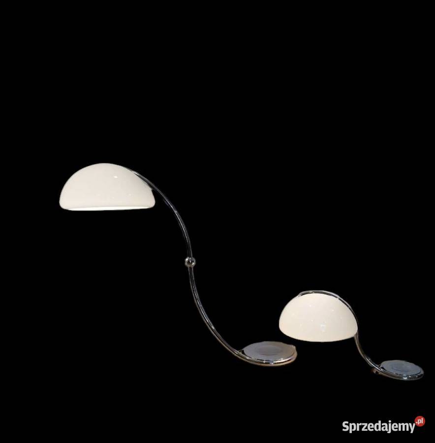 Lampy Serpente chrom E Martinelli vintage Kalisz
