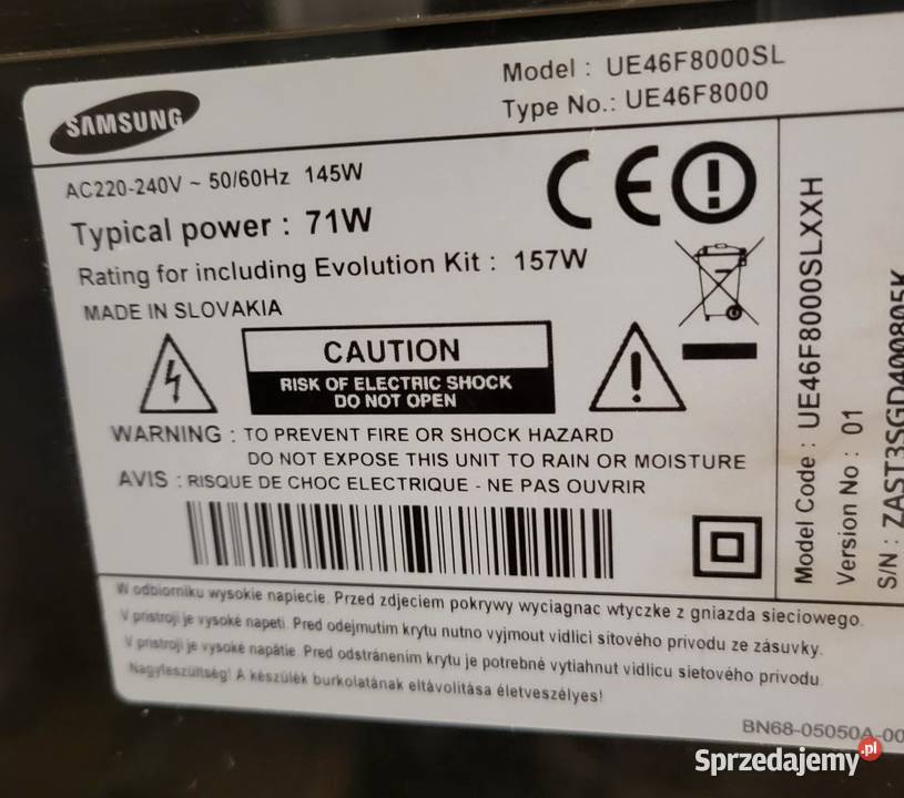 Samsung UE46F8000SL Kamera Gliwice