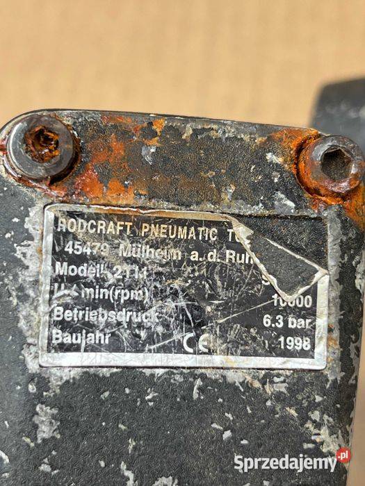 Klucz udarowy pneumatyczny Rodcraft Tuliszków sprzedam