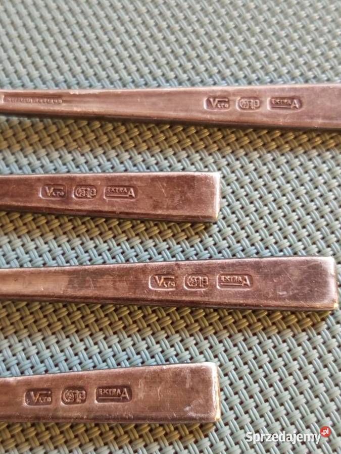 Stare 4 podwinie posrebrzane łyzeczki angielskie mazowieckie Warszawa