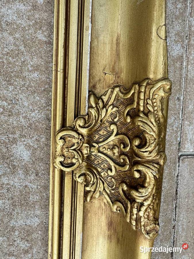 Rama drewniana ozdobna stylowa złota lustro Ramki i ramy Garwolin