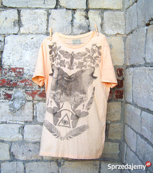 XXL koszulka wilkikoszulka boho xxlxxl tshirt z Odzież codzienna
