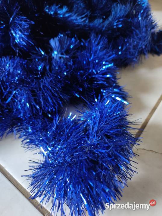łańcuch choinkowy długi kobaltowy granatowy świętokrzyskie sprzedam