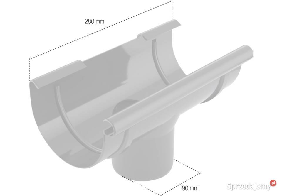 Bryza PVC Lej spustowy 12590 mm czerwony Budowa Białystok