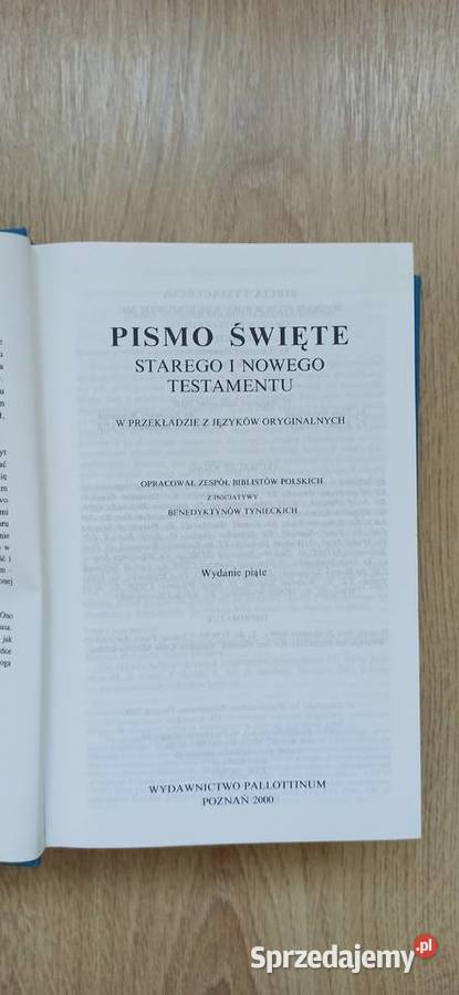 Pismo Święte Starego i Nowego Testamentu Biblia Kraków