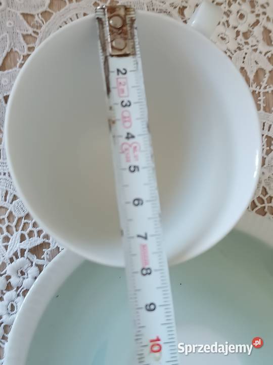 Filiżanka miętowa sygnowana Porcelana i szkło Gorlice