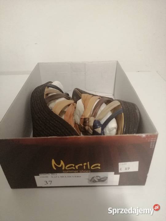 Sandaly na koturnie marki MARILA Toruń