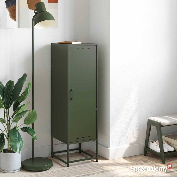 Szafka oliwkowa 36x39x123 stal WM846528