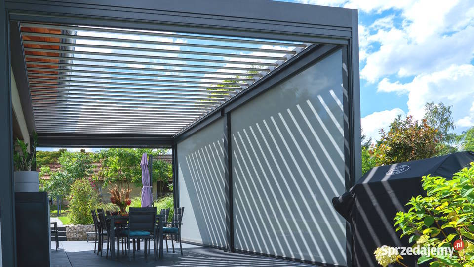 Pergola z dachem lamelowym