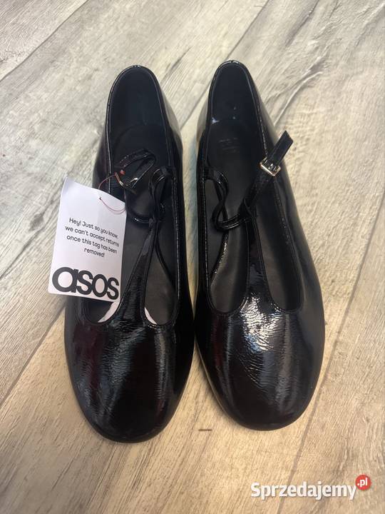 41 Asos Design Czarne baleriny z Londynu Nowe Kraków