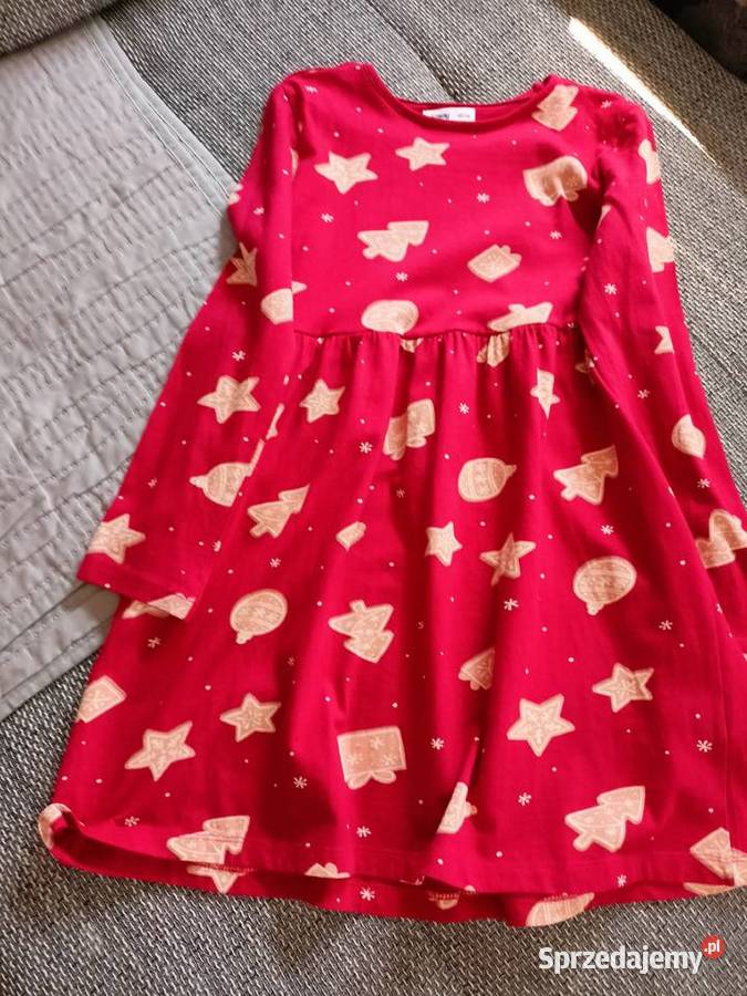 Śliczna sukienka świąteczna rozmiar 140 Włocławek