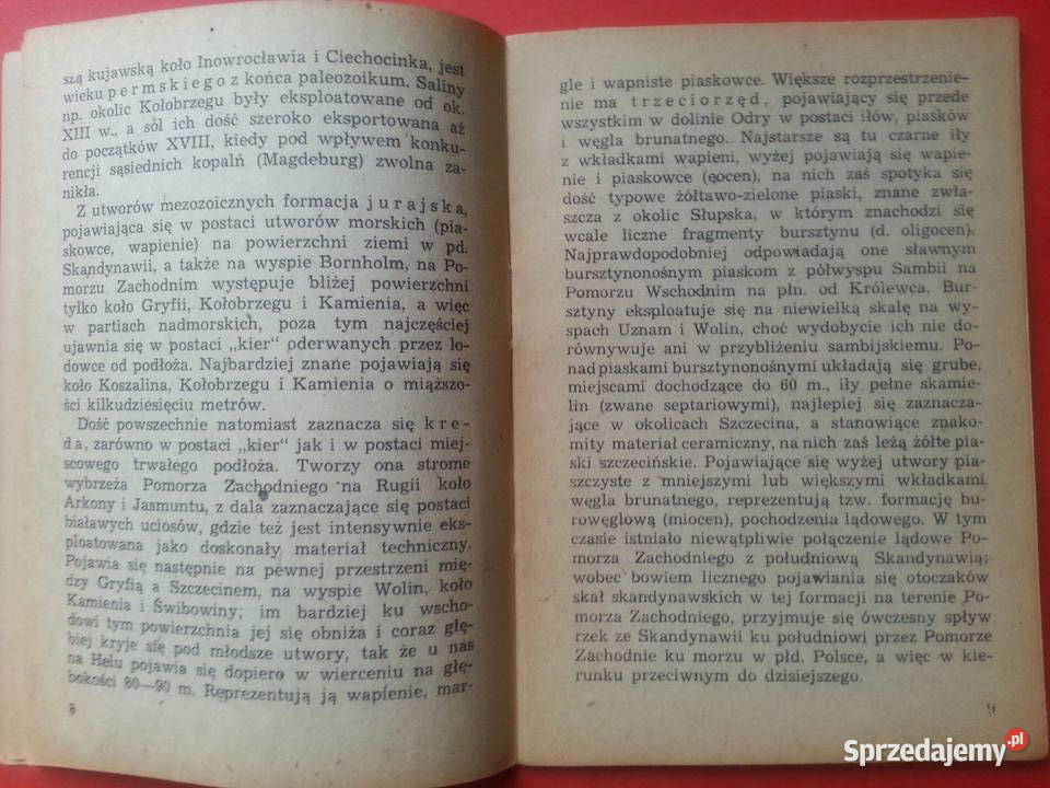 407 Zarys Geografii Fizycznej Pomorza Antykwariat Antykwariat zachodniopomorskie Szczecin