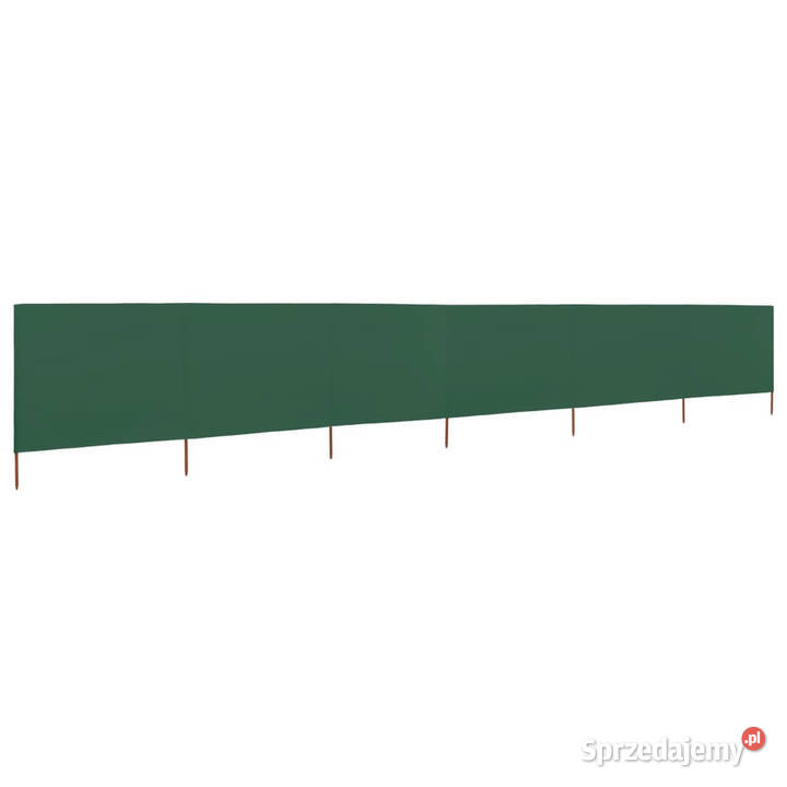 Parawan 6skrzydłowy z tkaniny 800x160 zielony