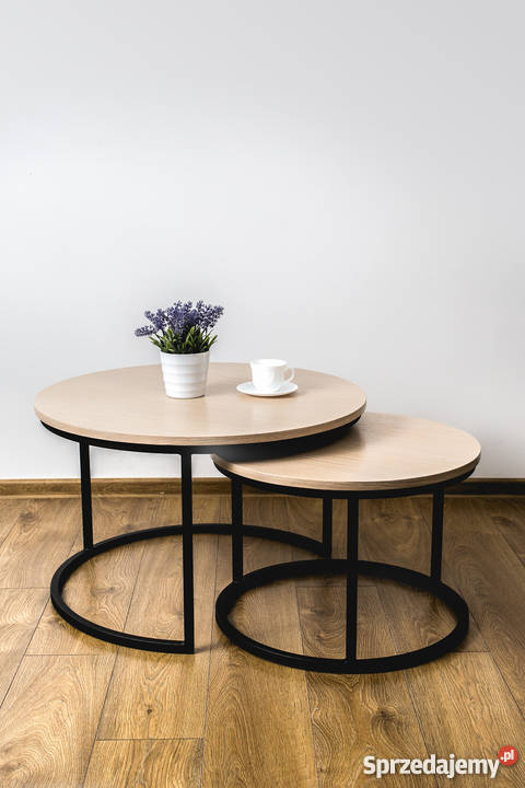 Stolik kawowy okrągły Komplet stolików kawowych Krosno