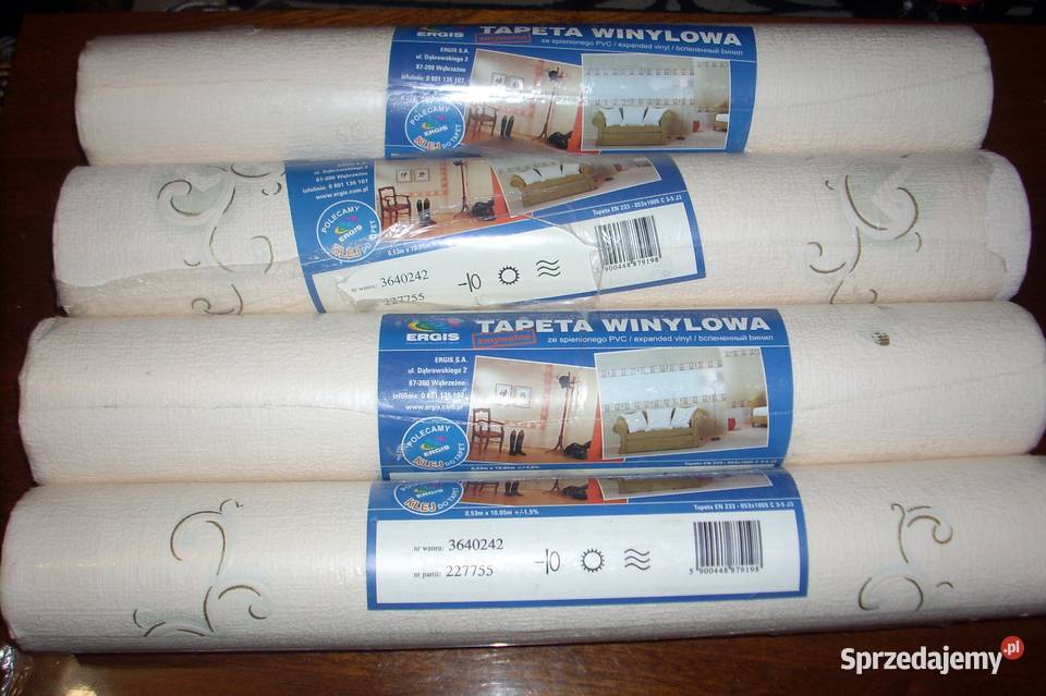 Tapety ścienne winylowe polskie 4 rolki Lublin