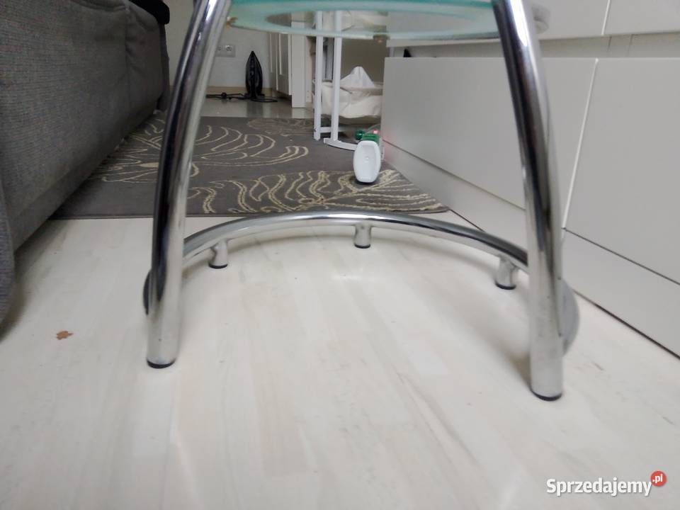Stolik szklany Okrągły 50cm lubelskie Lubartów sprzedam
