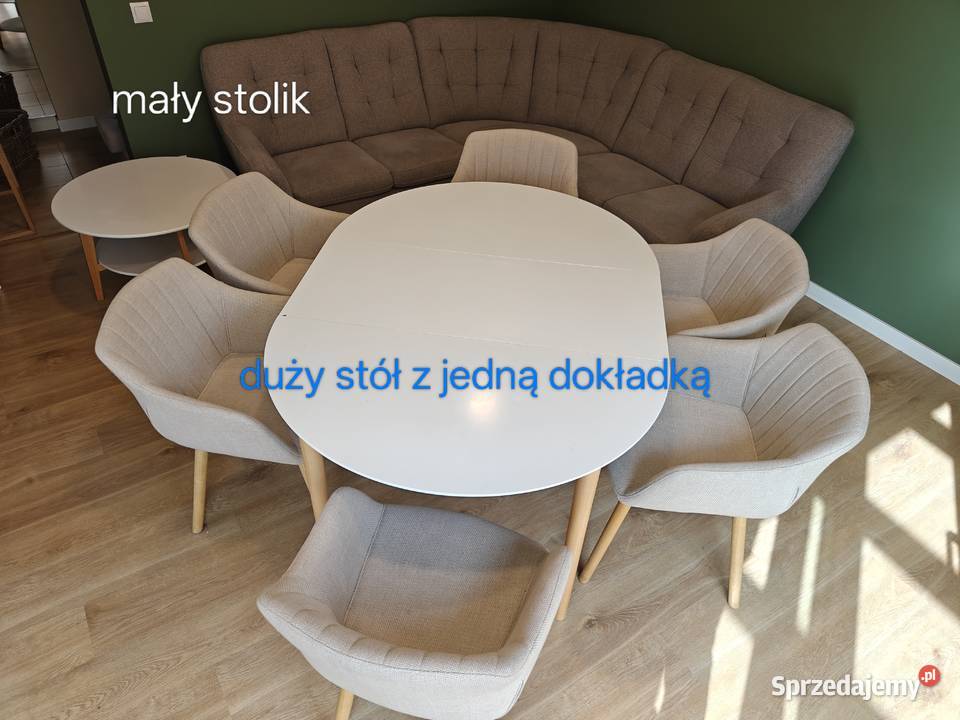 Komplet narożnik stolik stół 6 krzeseł Tychy sprzedam