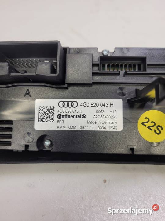 PANEL KLIMATRONIK AUDI A6 C7 A7 4G0820043H Przystajń